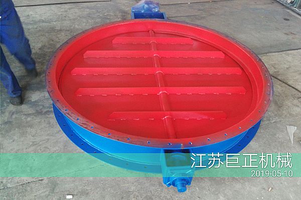 圓形擋板門（直徑150cm），順利完工